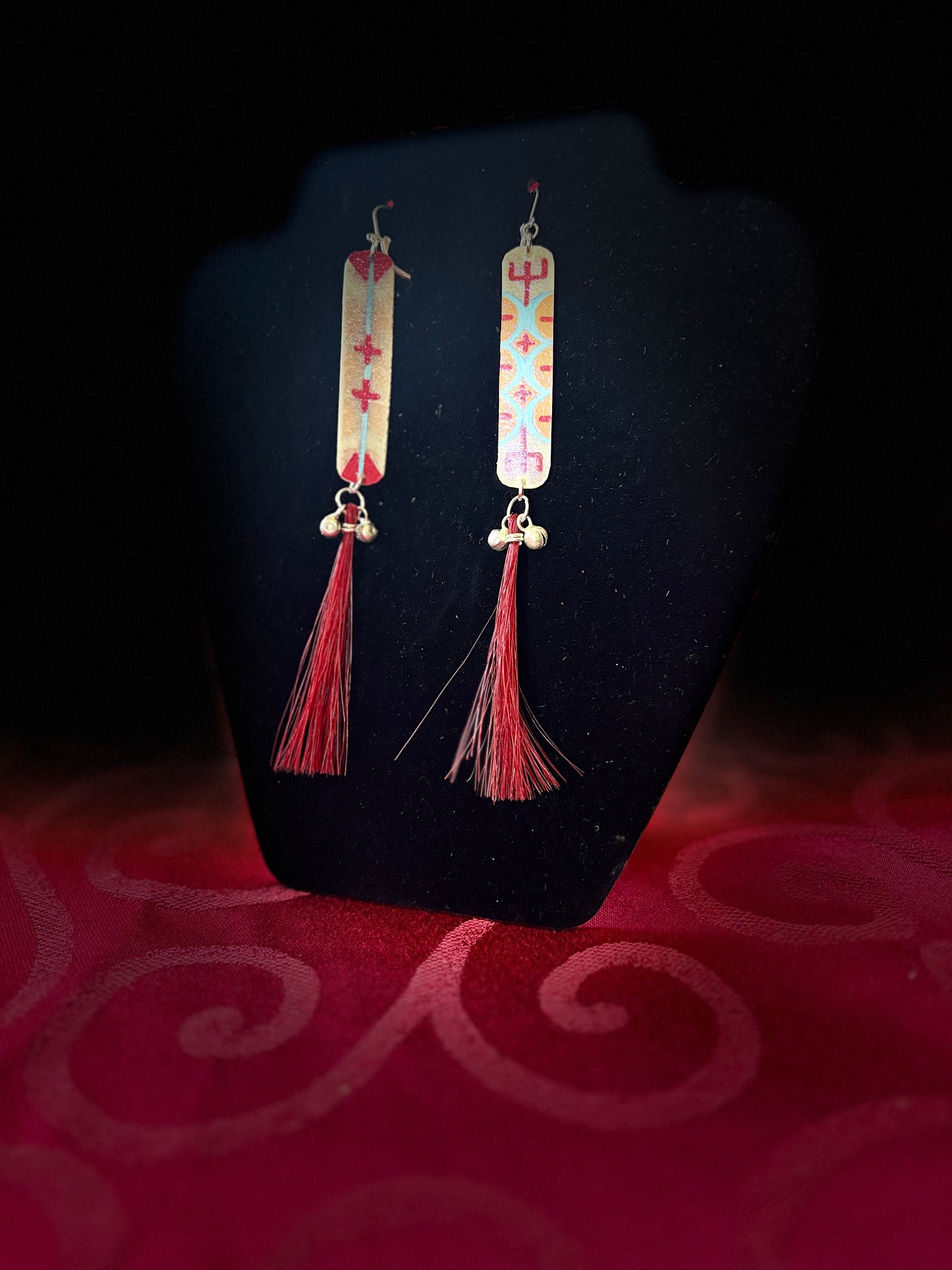 Parfleche Set Earrings & Bracelet