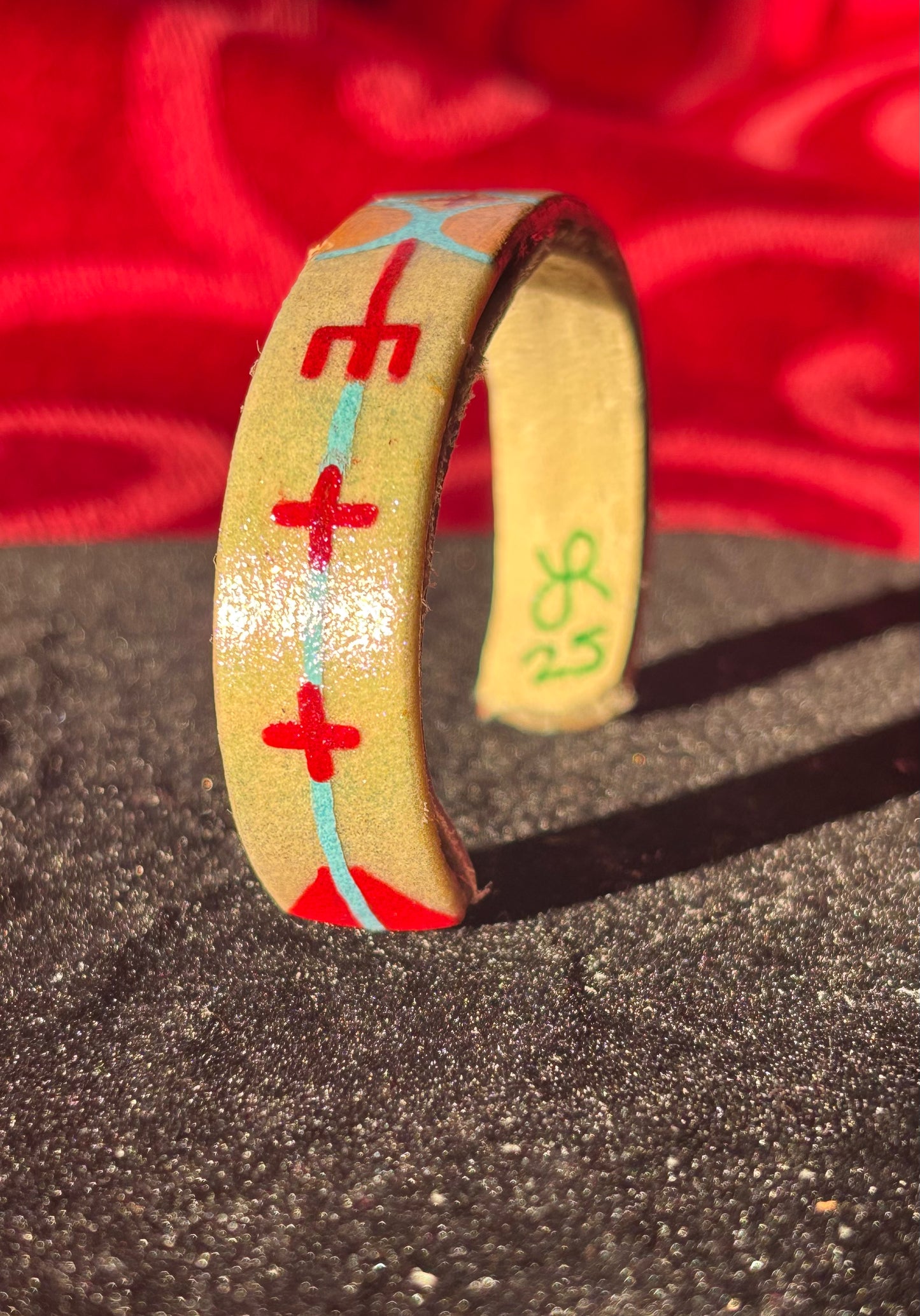 Parfleche Set Earrings & Bracelet