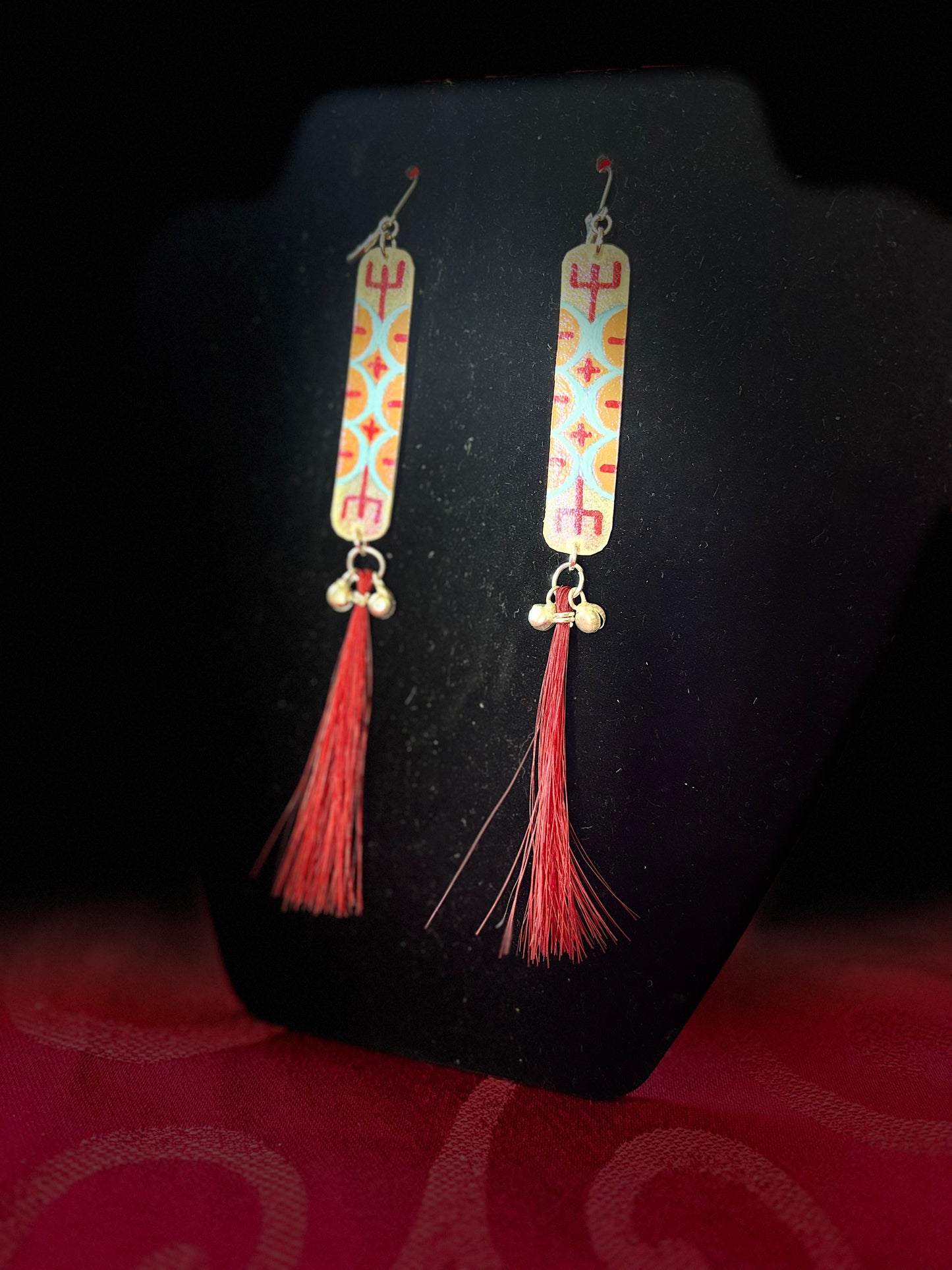 Parfleche Set Earrings & Bracelet