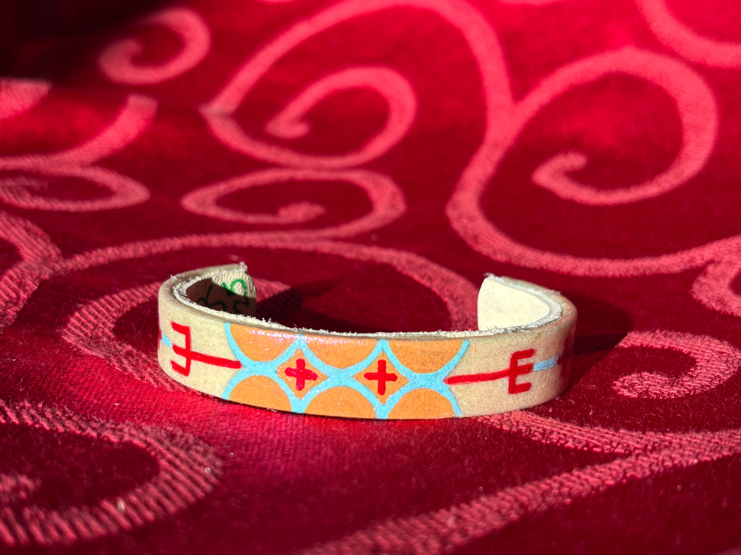 Parfleche Set Earrings & Bracelet