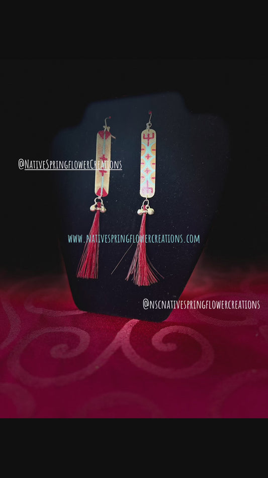 Parfleche Set Earrings & Bracelet